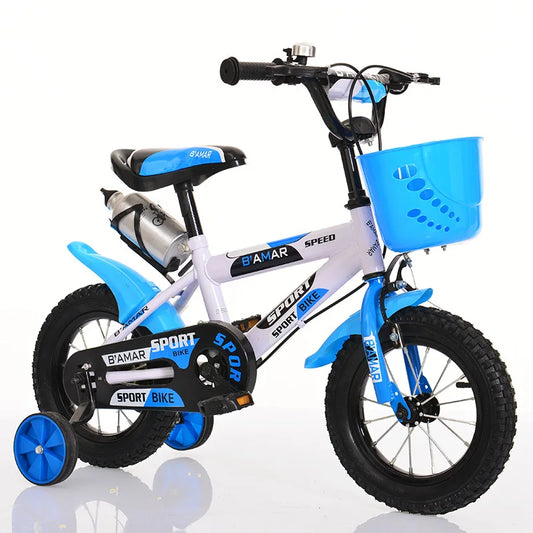 Children Bike Boys Girls Toddler Bicycle Adjustable Height Kid Bicycle with Detachable Basket for 2-7 Years Old Multiple Sizes