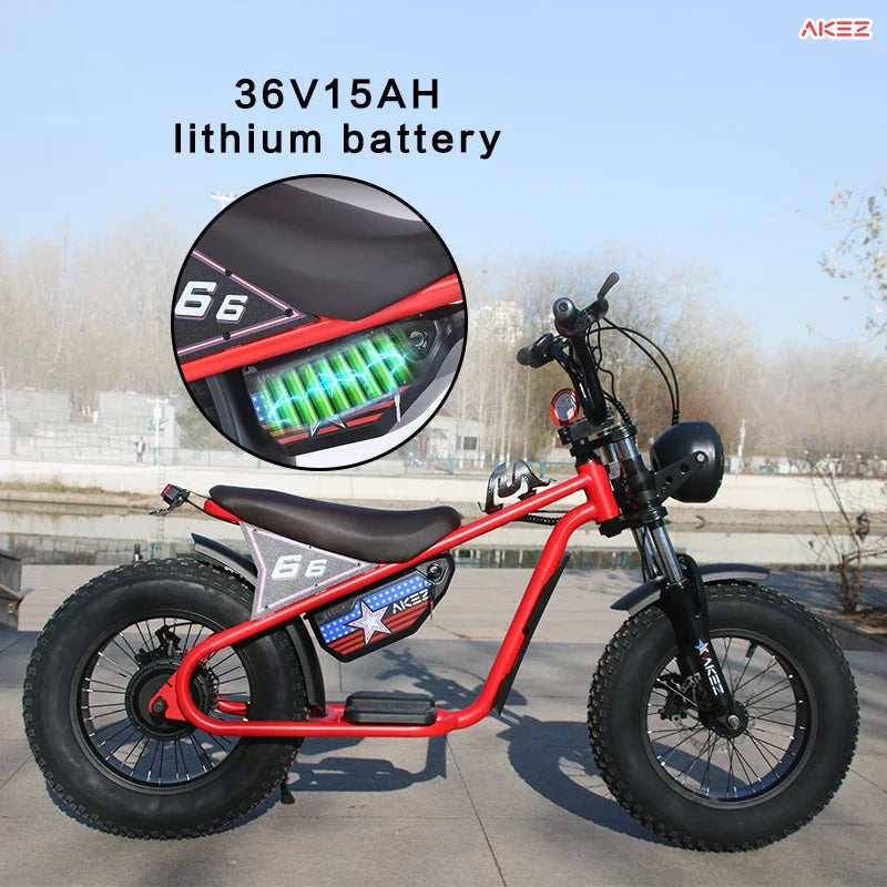 ZX Electric Balance Bike 350W36V15AH Battery Disc Brake Custom Color 16Inch Tires Children'S Electric Bike Designed for Children