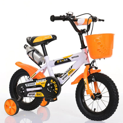 Children Bike Boys Girls Toddler Bicycle Adjustable Height Kid Bicycle with Detachable Basket for 2-7 Years Old Multiple Sizes