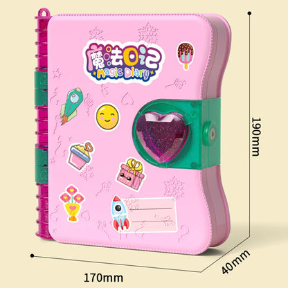 Princess Girls Diary Toy with Lock Keys Pencil Sharpener Eraser Sticker Education Supplies Toy Gift for Kid Girl 3 14 Years