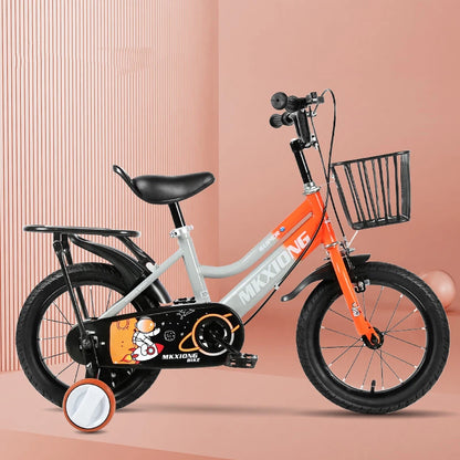 Multiple Sizes Children Bike Boys Girls Toddler Bicycle Adjustable Height Kid Bicycle with Detachable Basket for 2-8 Years Old