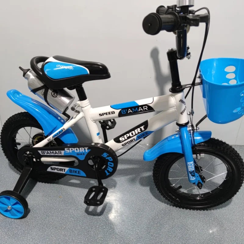 Children Bike Boys Girls Toddler Bicycle Adjustable Height Kid Bicycle with Detachable Basket for 2-7 Years Old Multiple Sizes